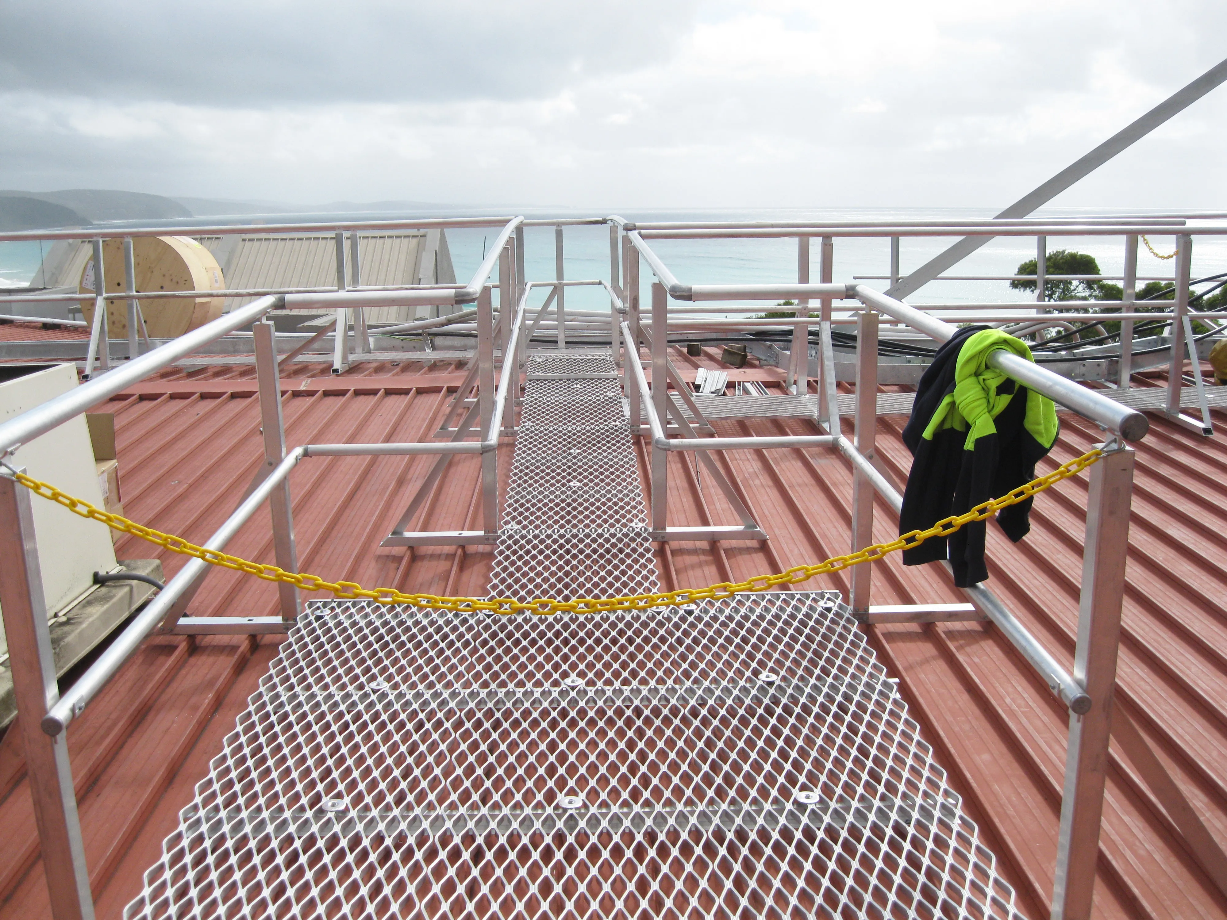 Roof Access Platform and Handrails