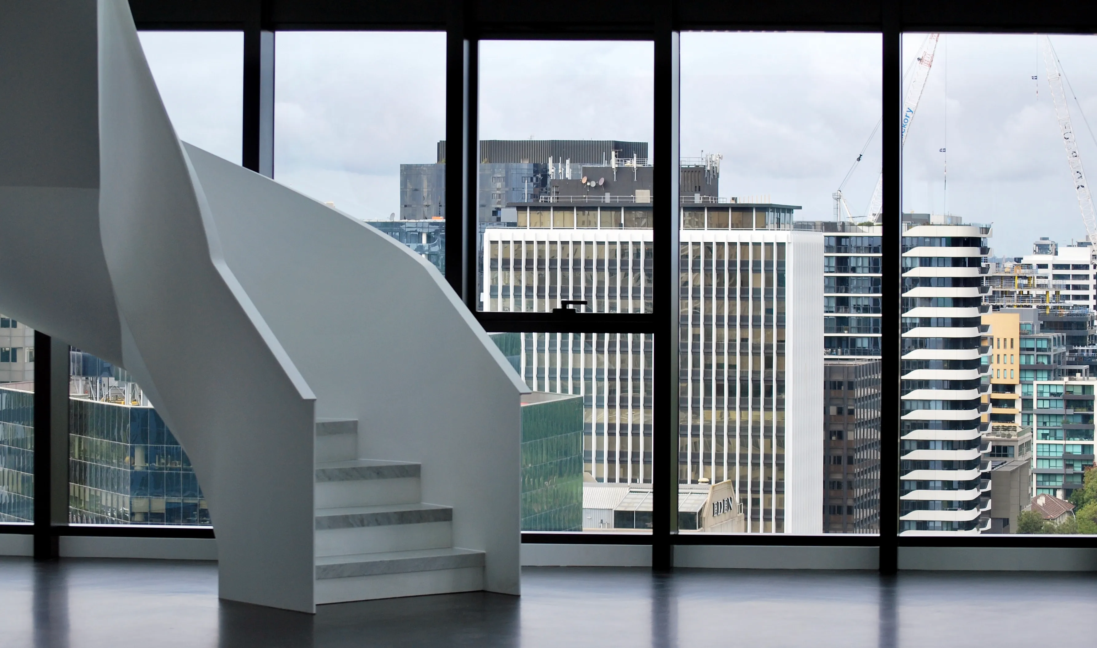 White Spiral Stairs