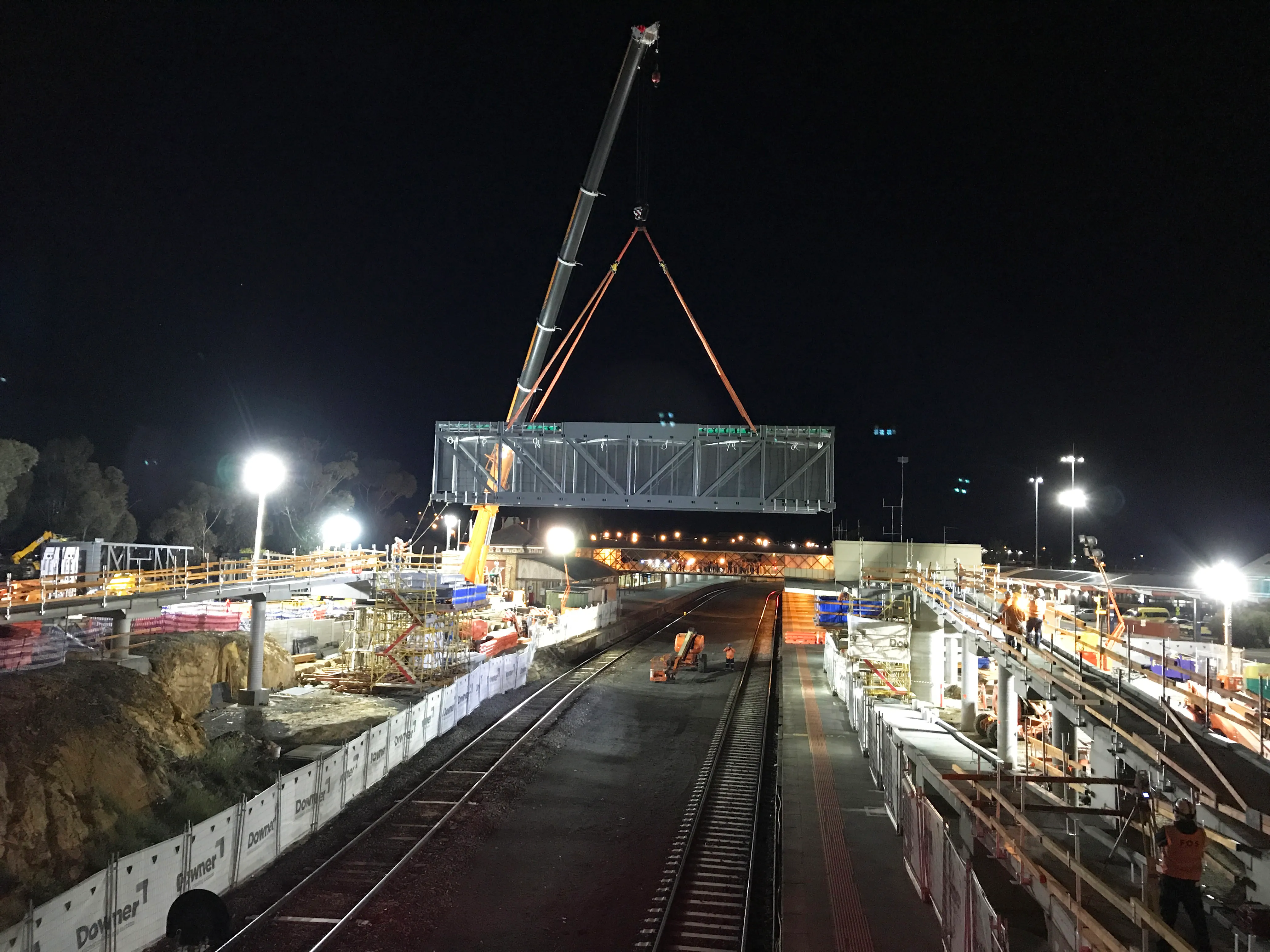 Railway Crossover bridge delivery