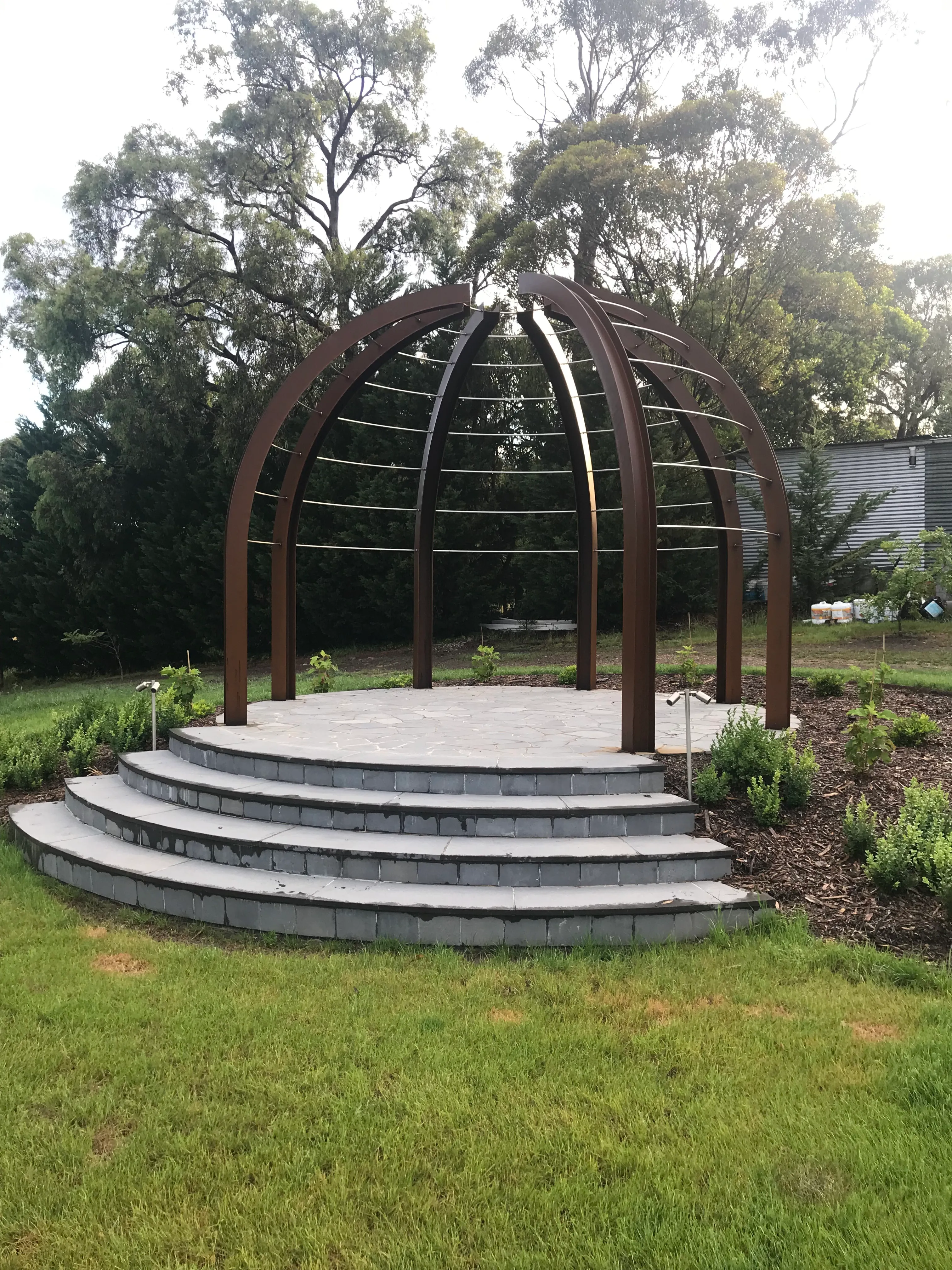 Rustic garden pergola 2