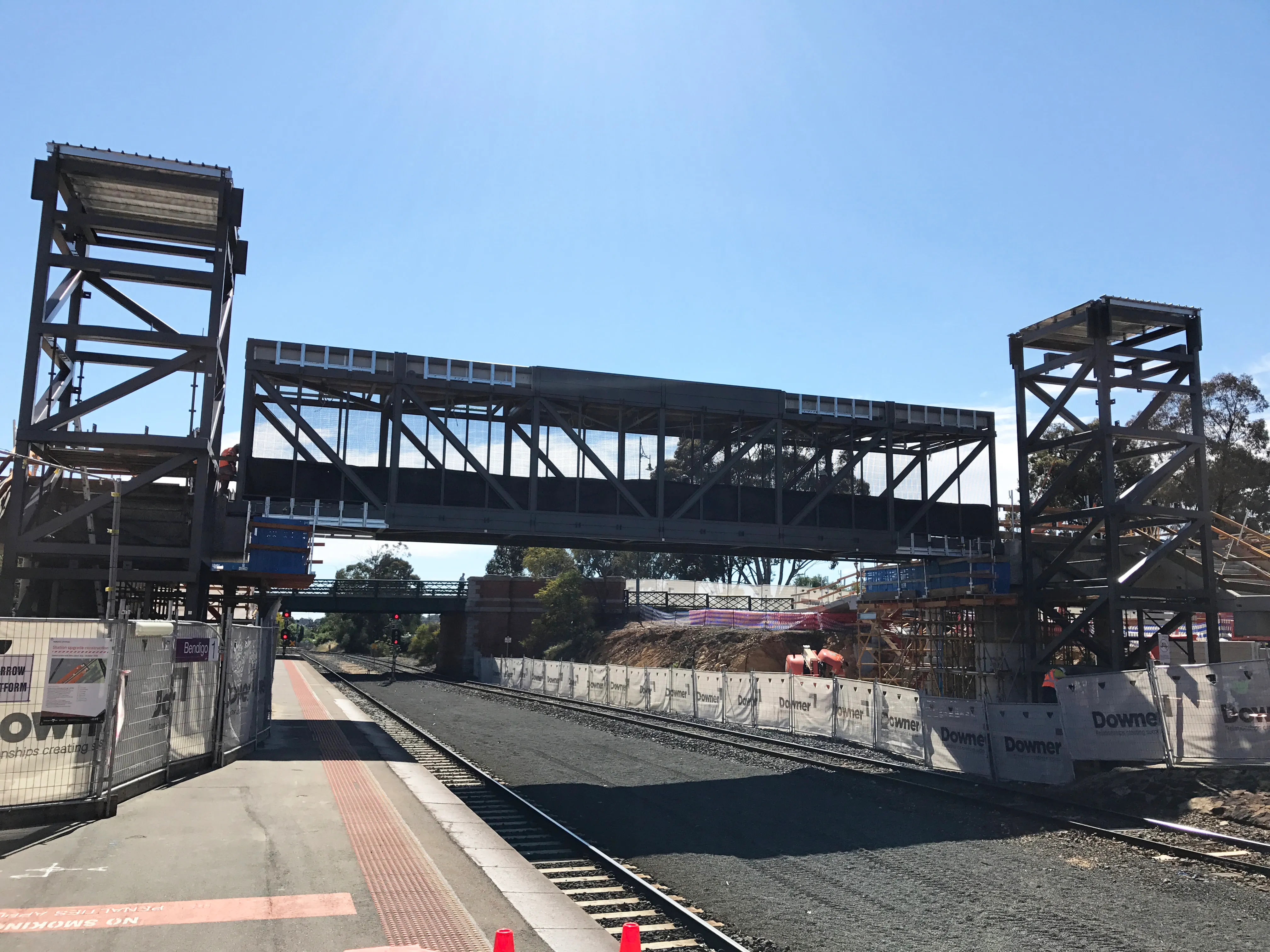 Railway Crossover bridge and lifts