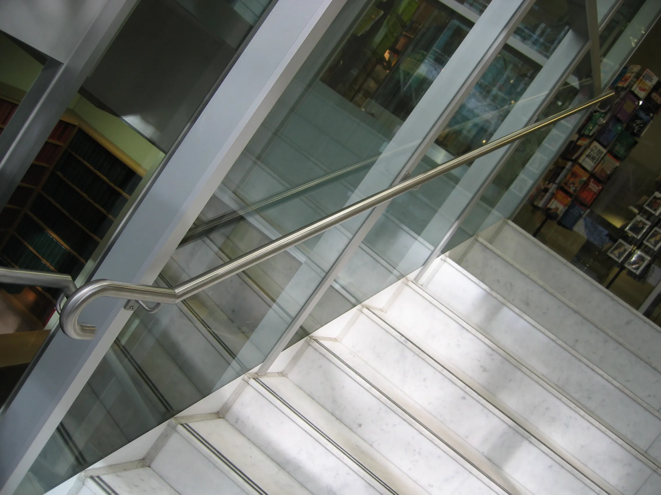 Access stairs handrail