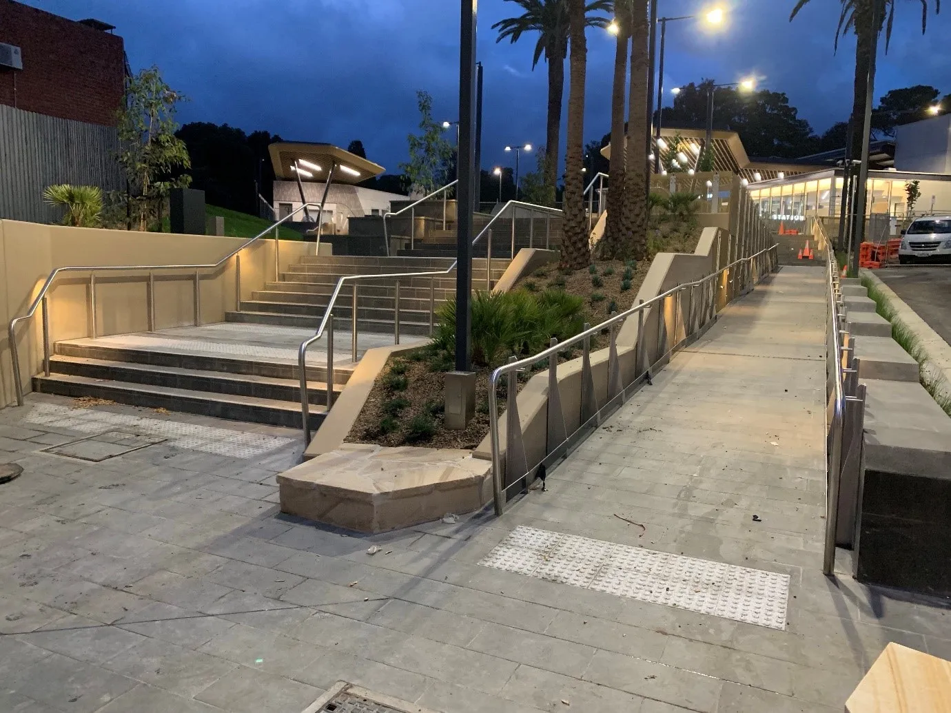 Cheltenham Station handrails