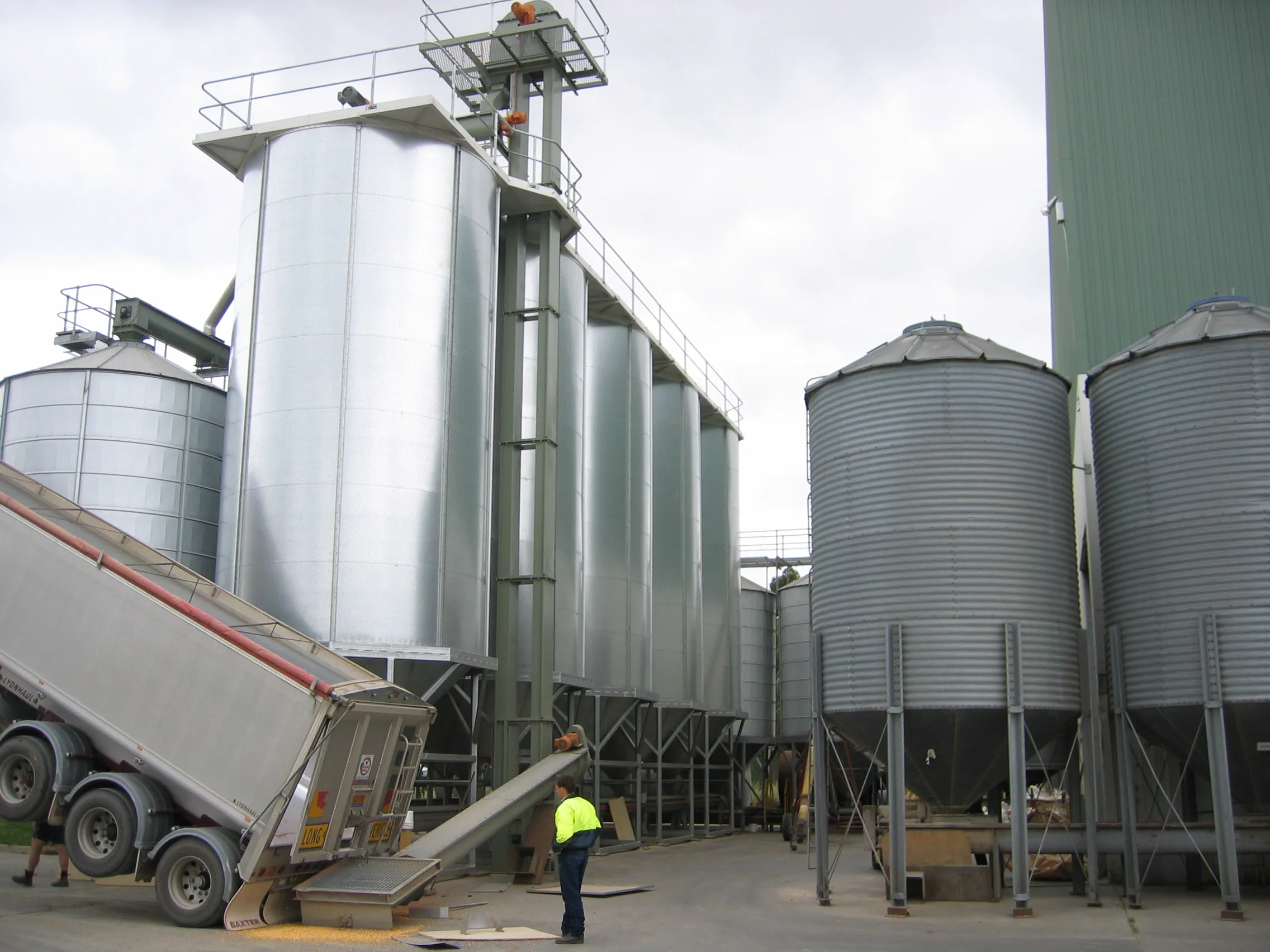 Food and Beverage Stainless Steel Silos