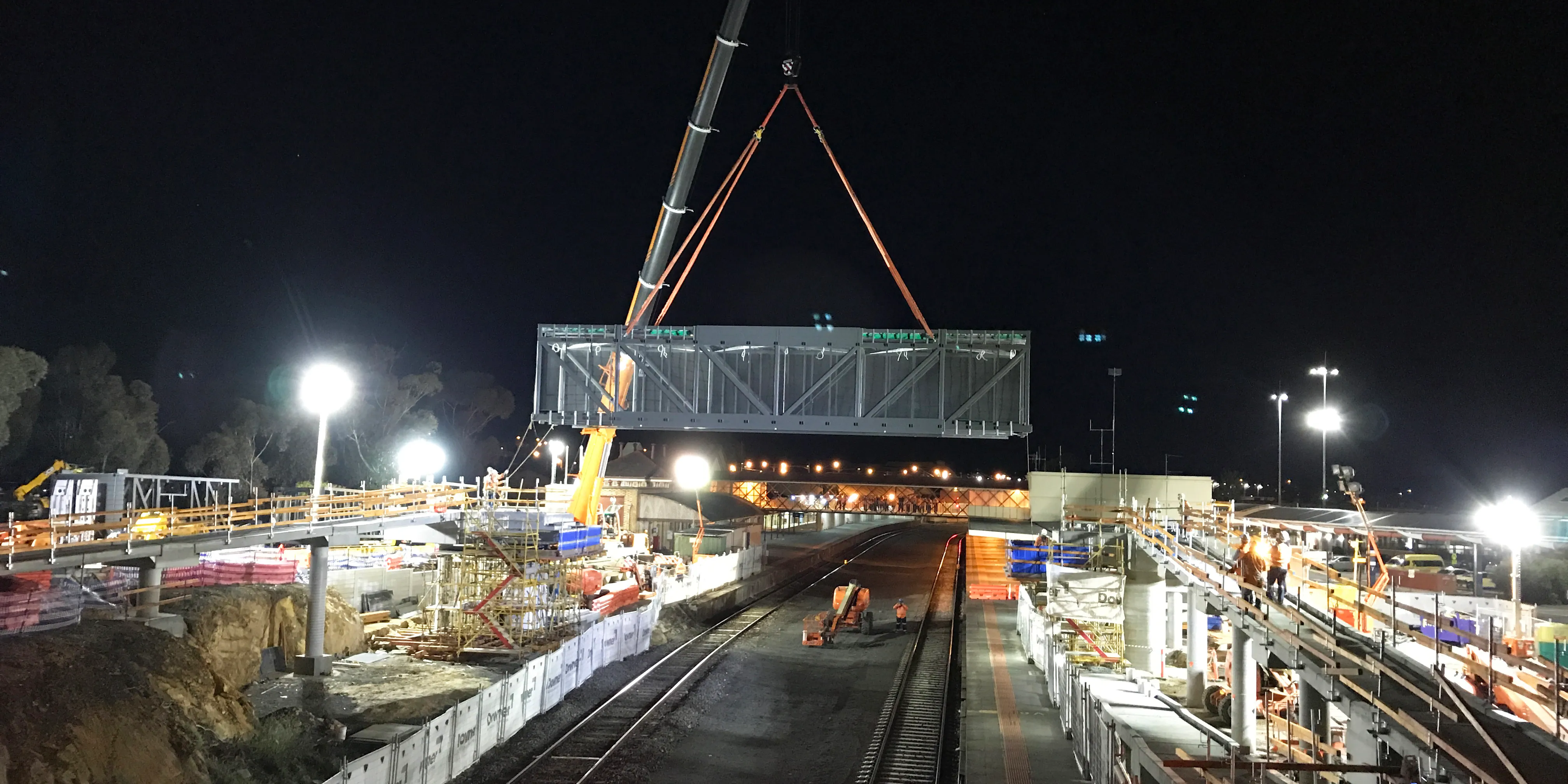 Railway Crossover bridge delivery