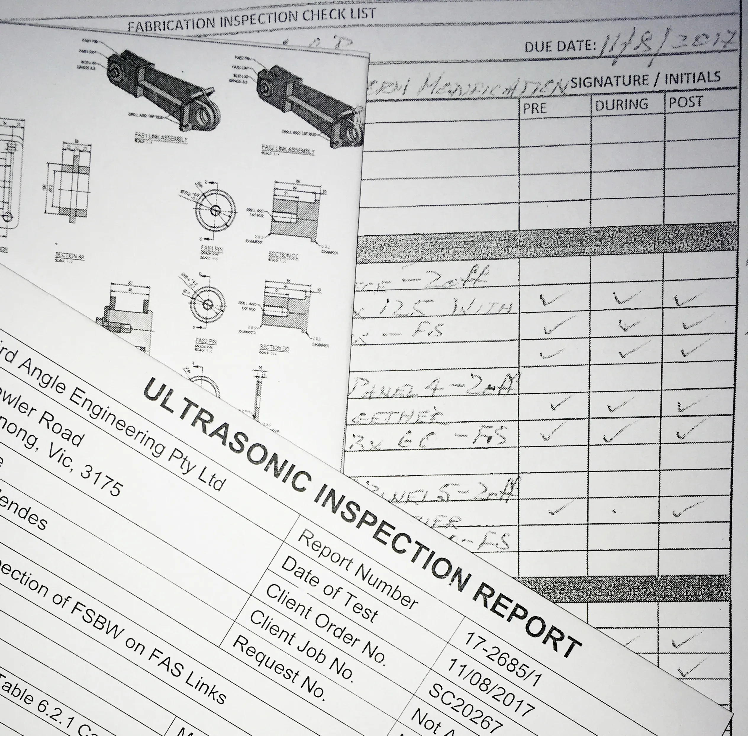 Weld Test Inspection Report