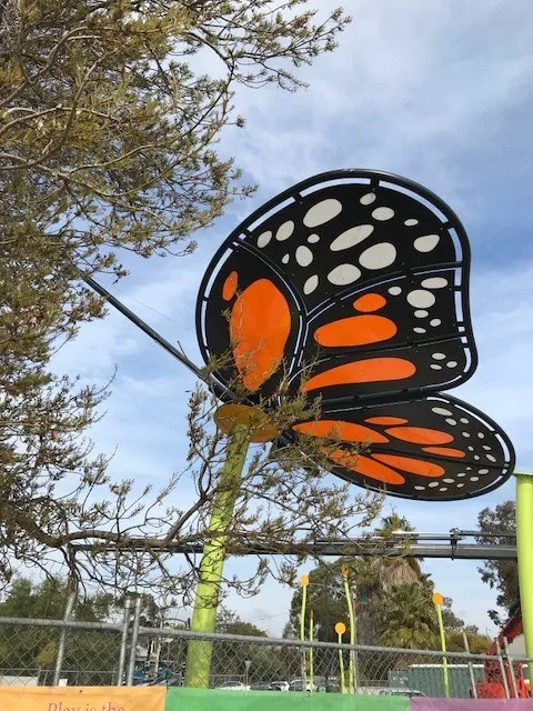 Bendigo Butterfly Playground Feature and Sun shades