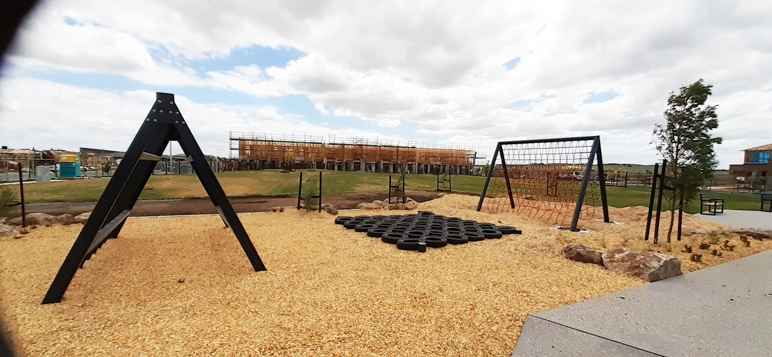 Playground with Rope Net Climbing Frame 2