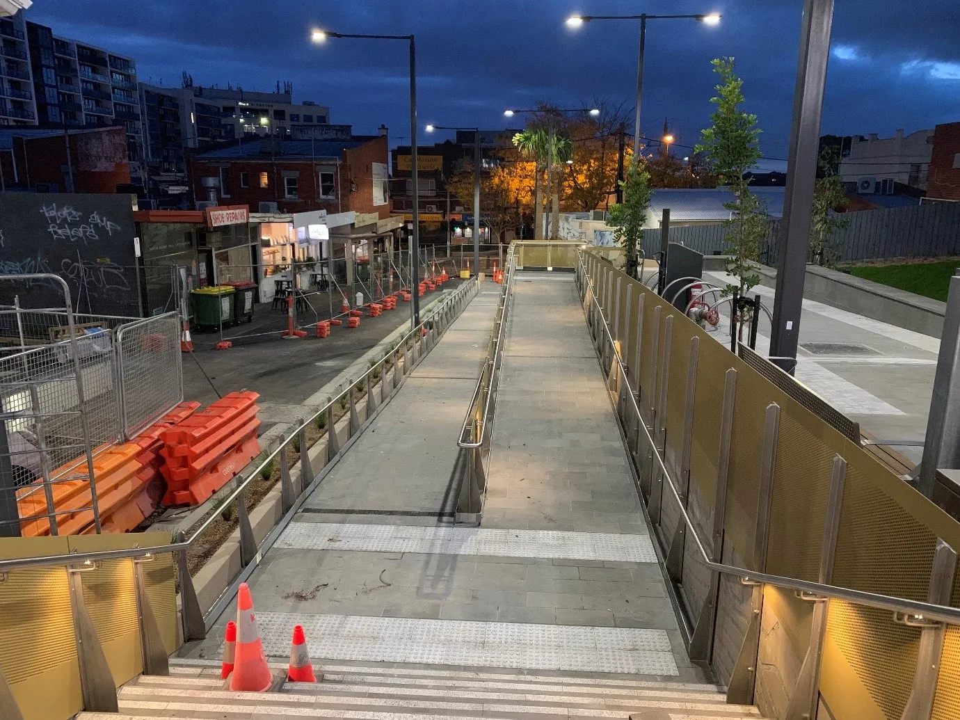 Cheltenham Station handrails Photo 5